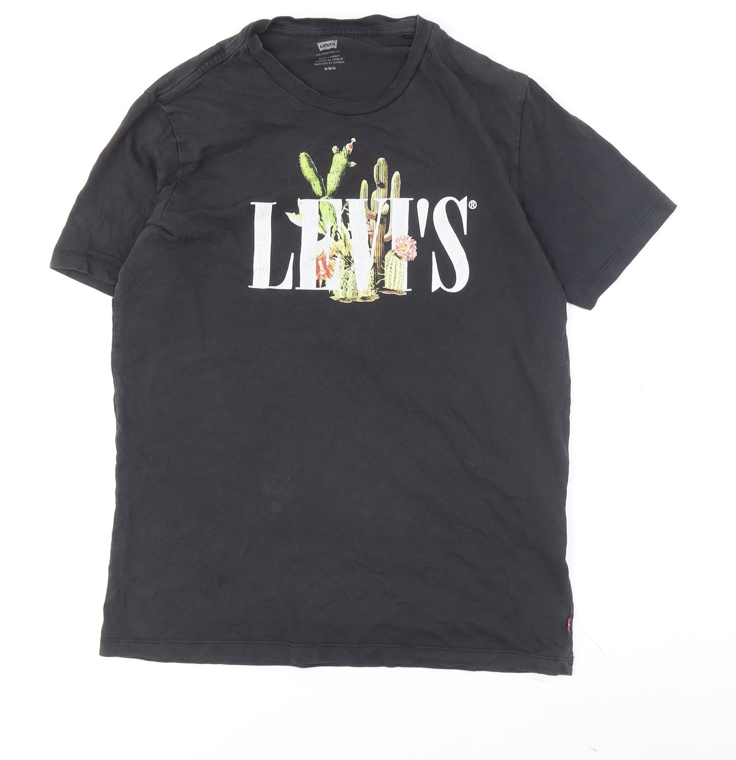 Unisex Adults UK Size L Levi's Black Basic T-Shirt