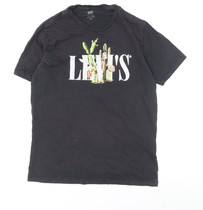 Unisex Adults UK Size L Levi's Black Basic T-Shirt