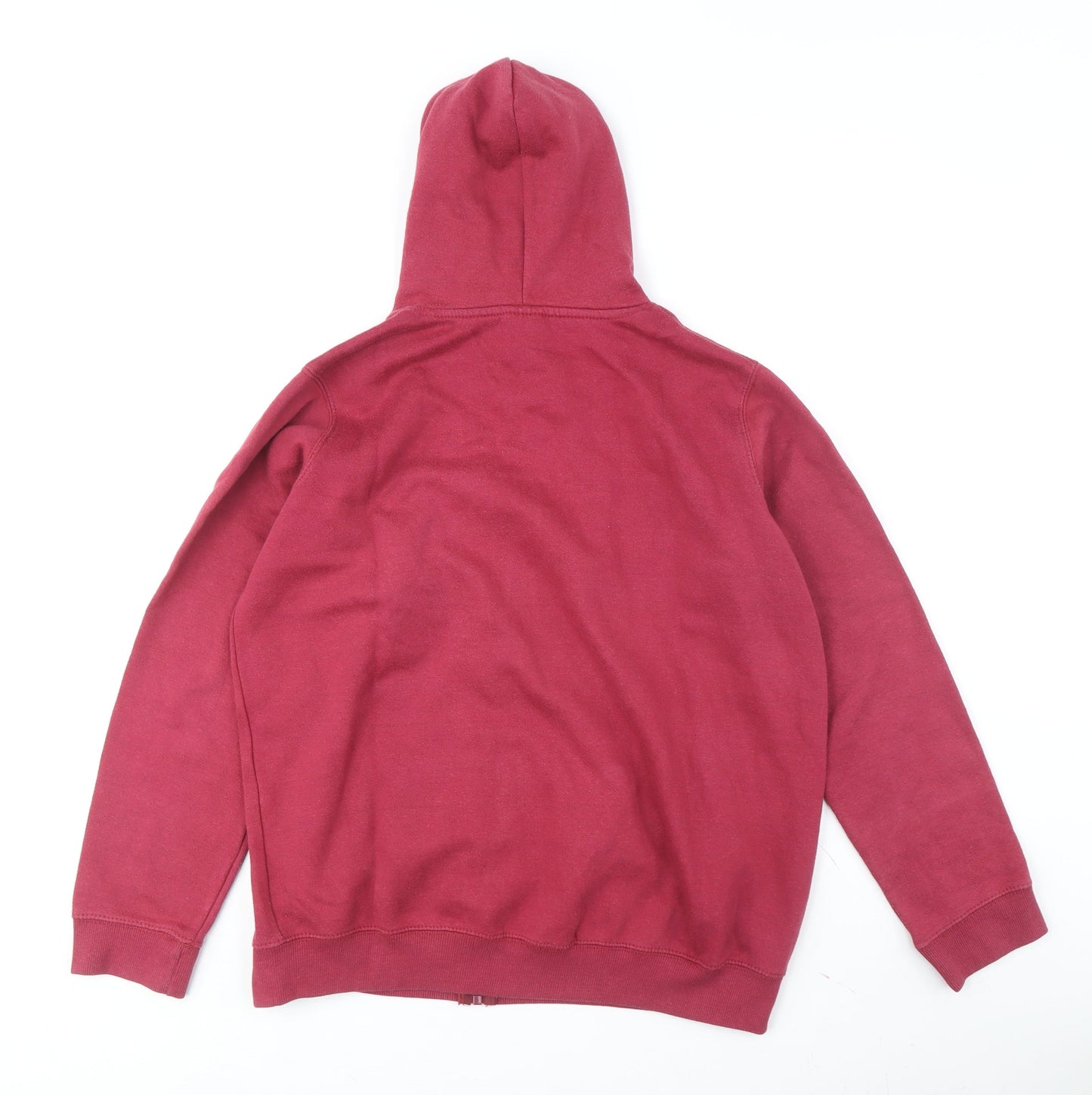 Hype Boys Red Full Zip Hoodie - 16 Years, Logo Accent
