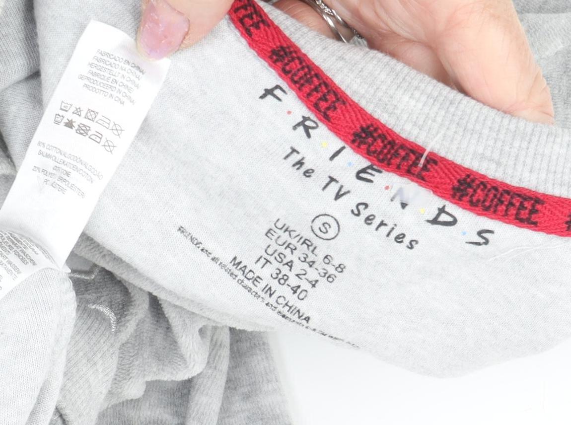 Womens UK Size S Friends Grey  Sweatshirt