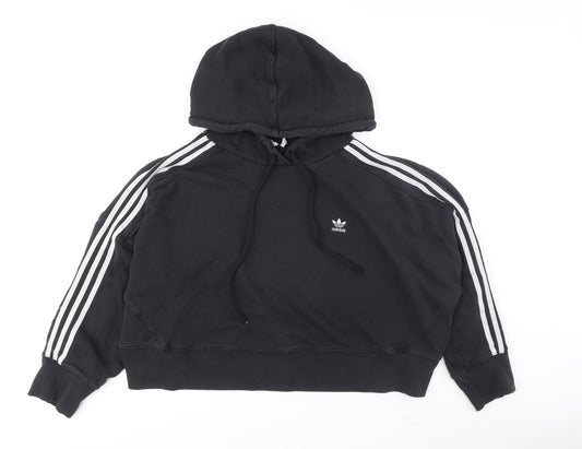 Adidas Men's Black Pullover Hoodie, Size M