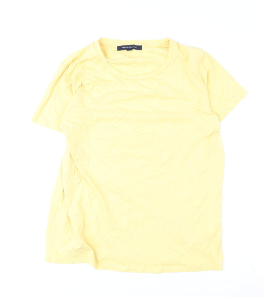 French Connection Yellow Women's M T-Shirt Casual