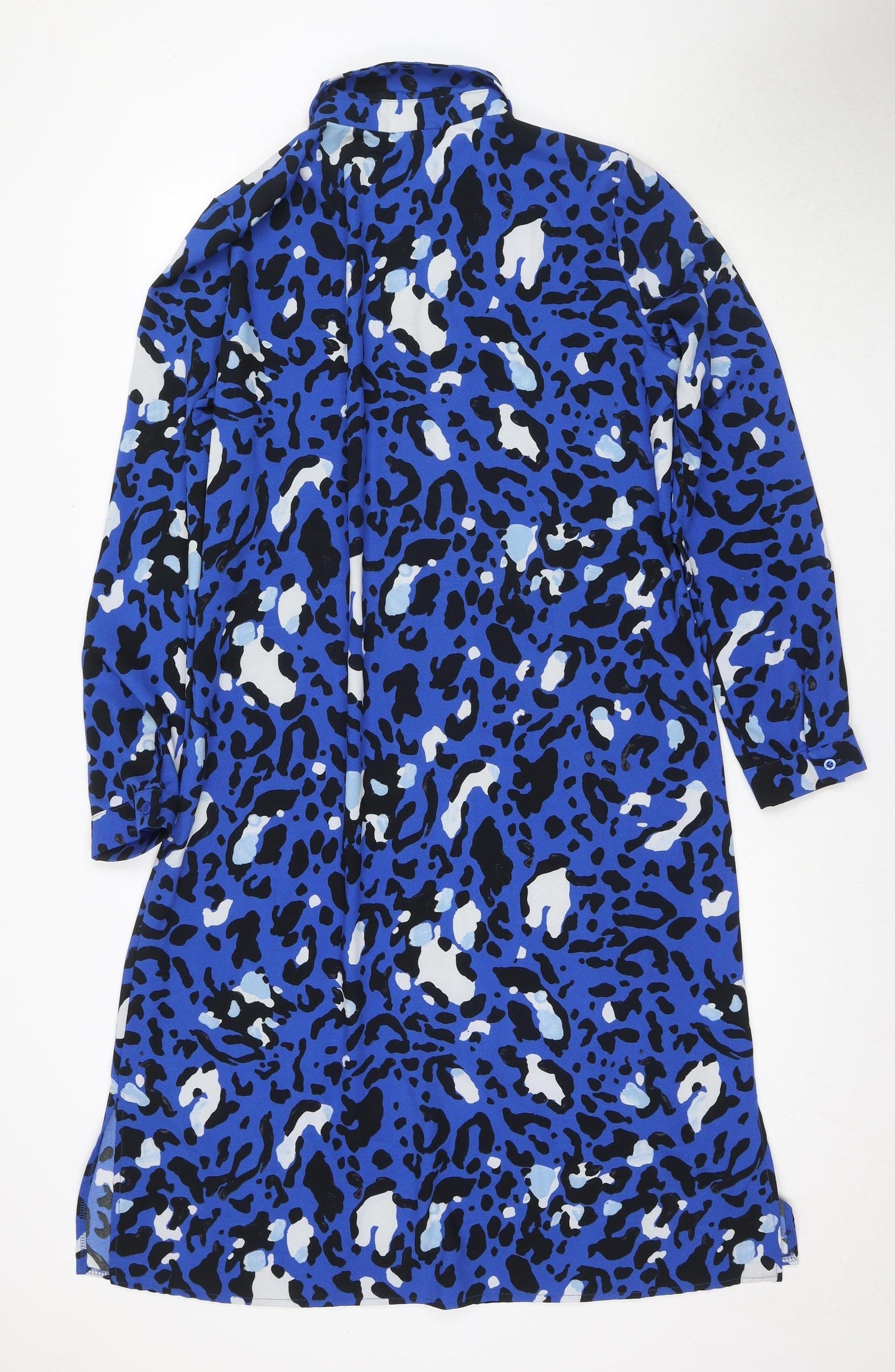 Vanessa Zani Women's Blue Animal Print Shift Dress XL