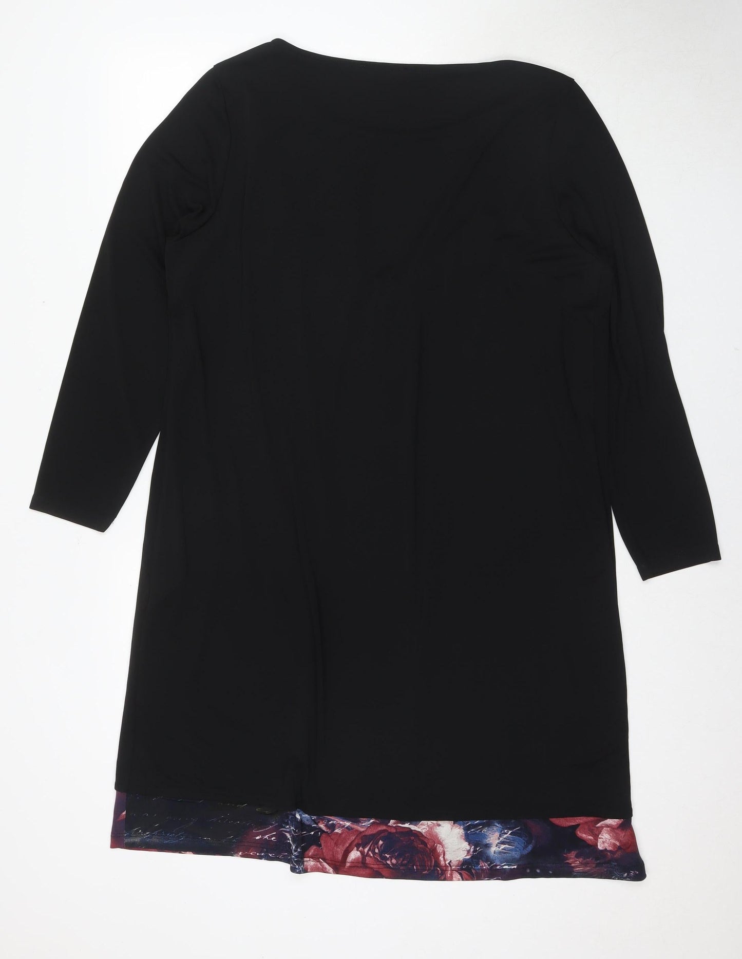 Sophia Curvy Women's Black Kaftan Dress Size L