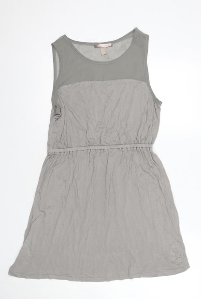 Forever 21 Women's Grey Tank Dress, Size 10, Scoop Neck