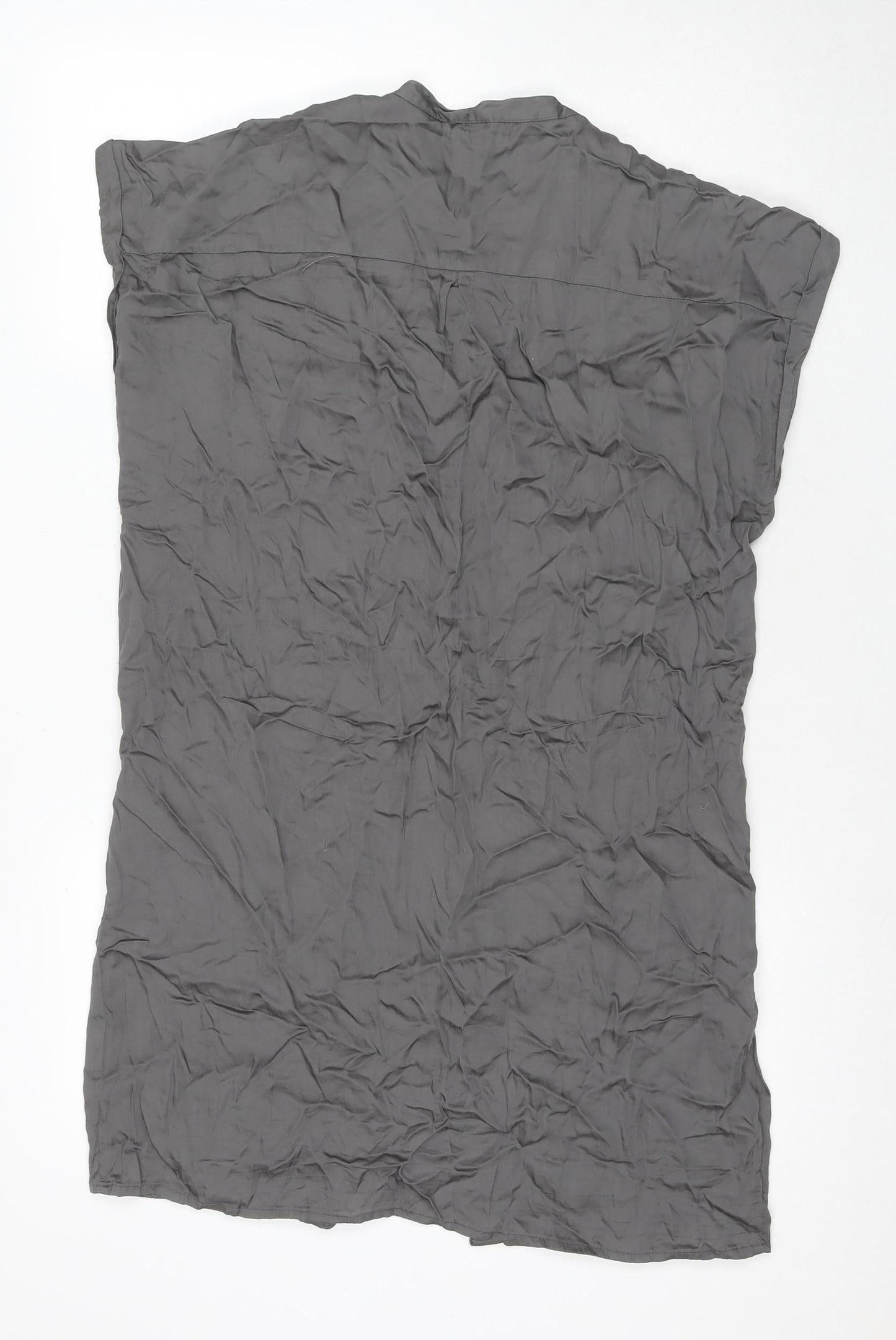 Two Danes Women's Grey Sleeveless Midi Shift Dress, S
