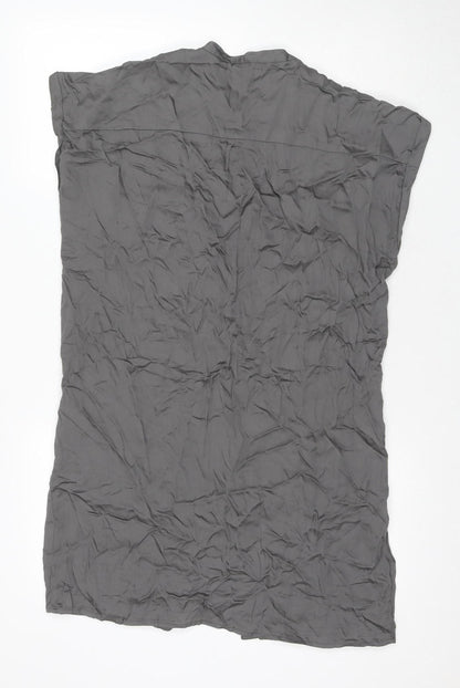 Two Danes Women's Grey Sleeveless Midi Shift Dress, S