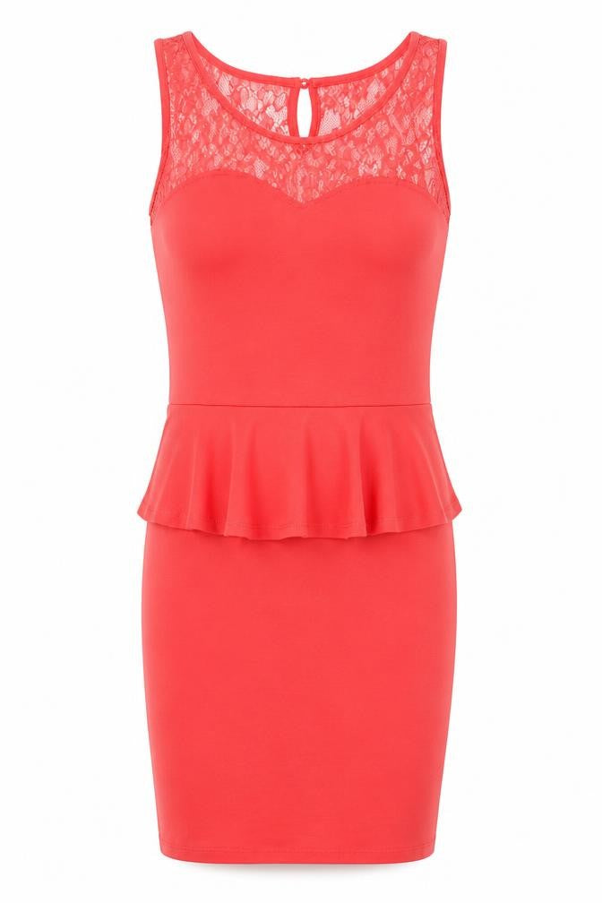 New Look Women's Red Bodycon Dress Size 6