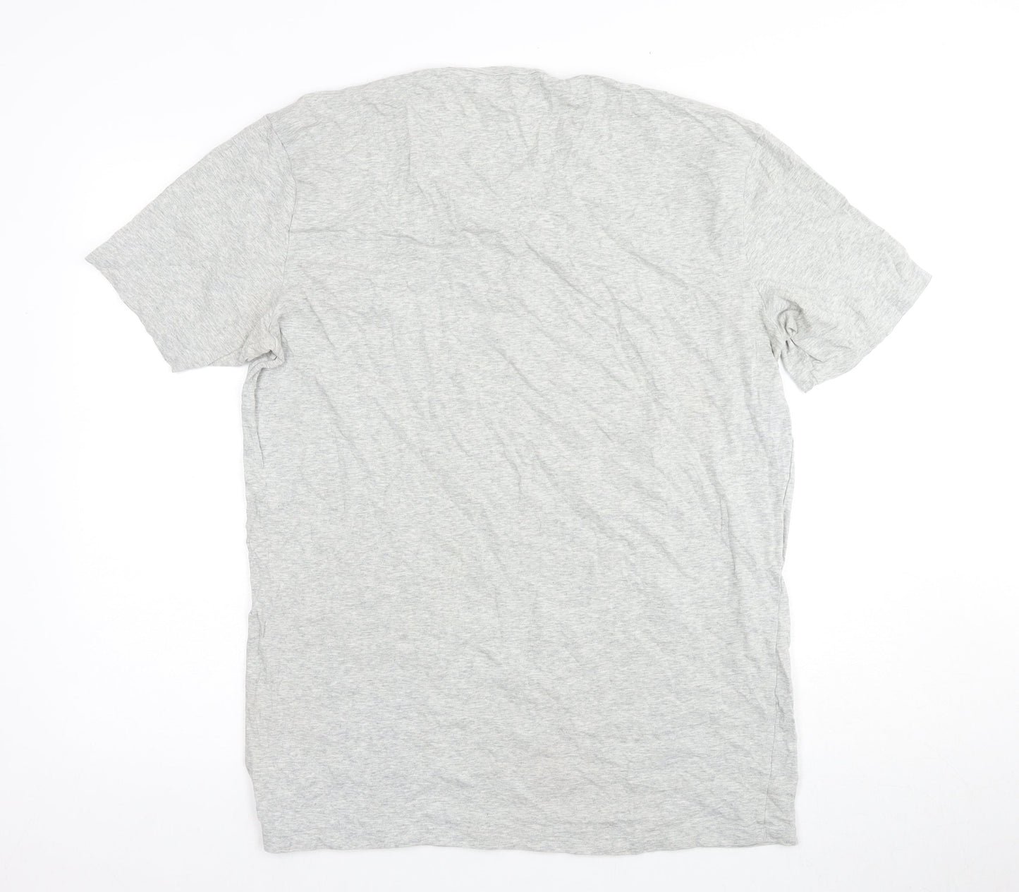 Lacoste Men's Grey Cotton T-Shirt XL Classic