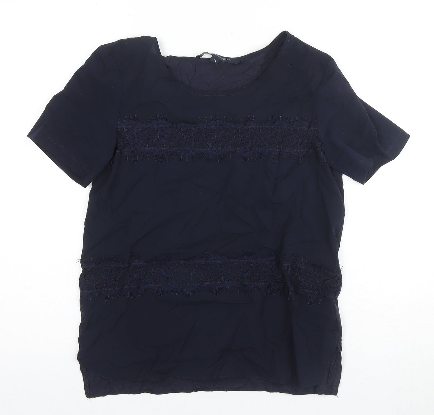 French Connection Women's Blue XS Basic T-Shirt