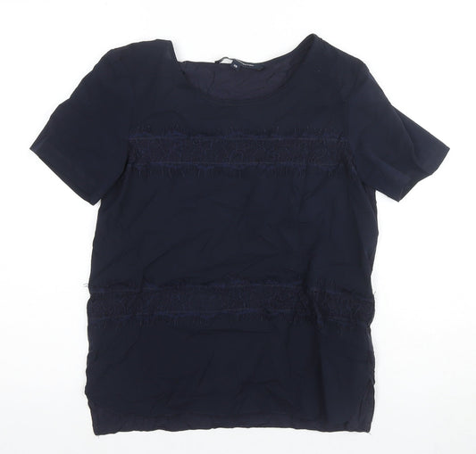 French Connection Women's Blue XS Basic T-Shirt