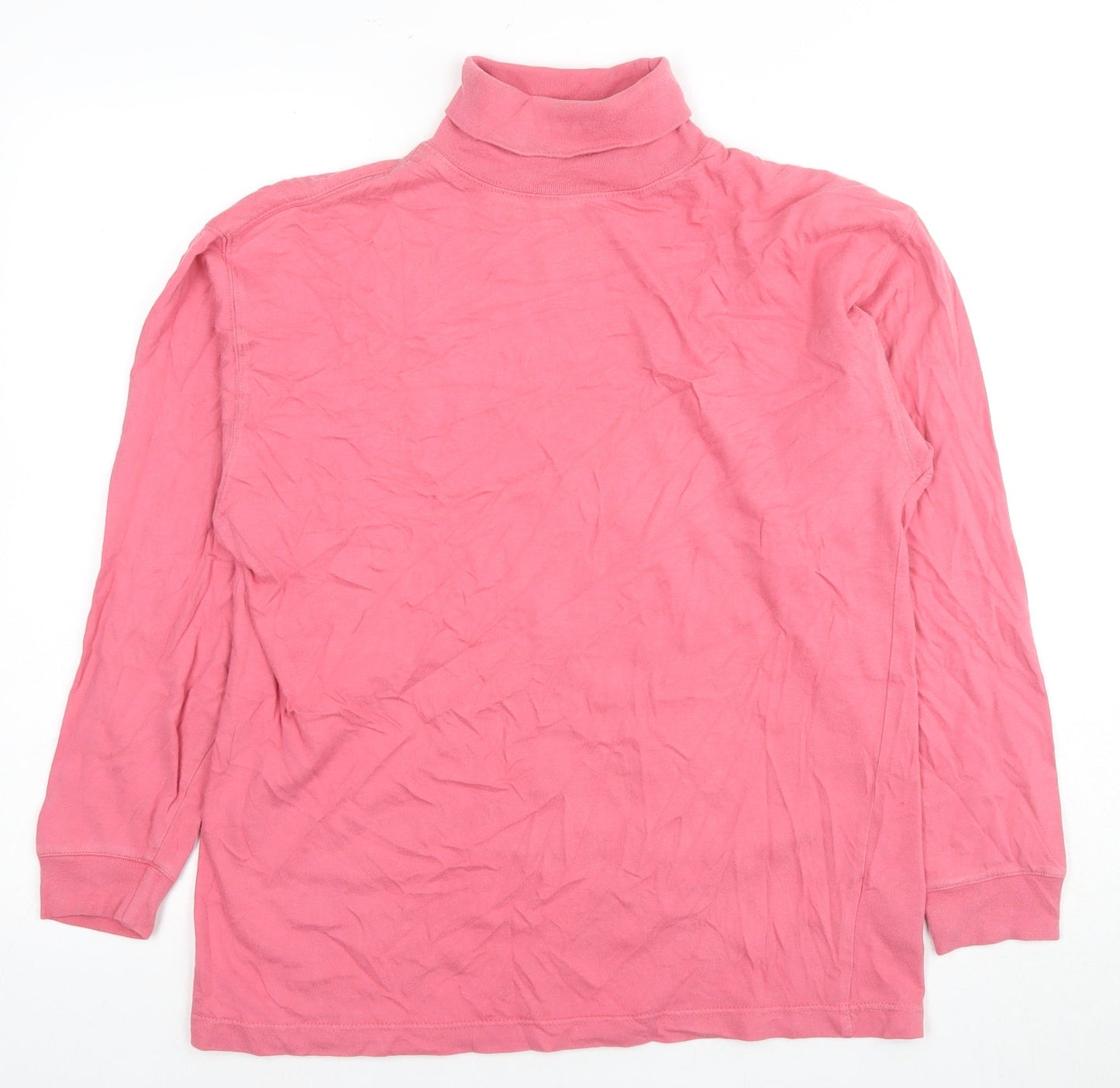 Womens UK Size S Jumper Pink Basic Blouse