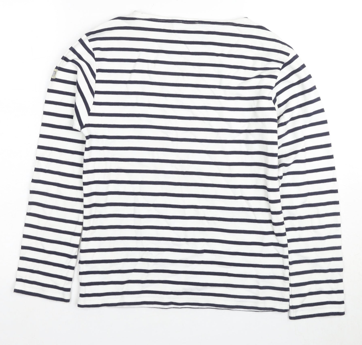 Armani Kids Girls Striped Long Sleeve T-Shirt, White, 11 Years