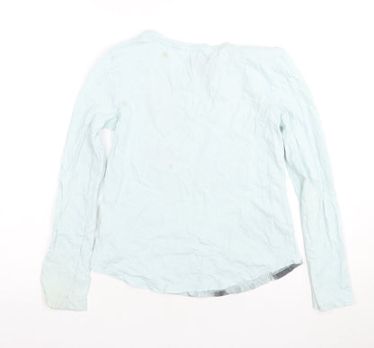 Gap Kids Blue Long Sleeve Dog Christmas T-Shirt L