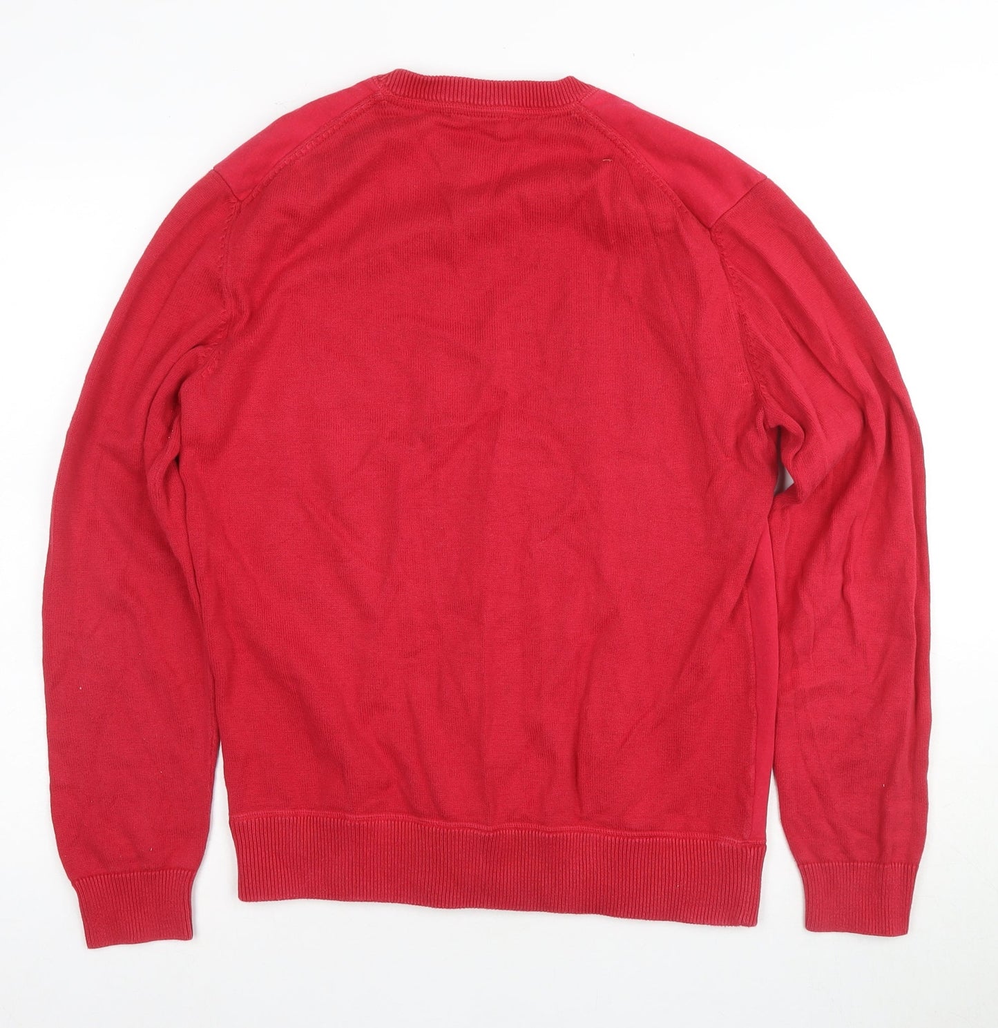 French Connection Men's Red Pullover Jumper Size M