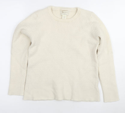 Womens UK Size L Cynthia Rowley Ivory Pullover Jumper