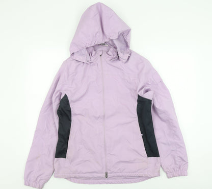 4 SPORTS Women's Purple Windbreaker Jacket Size 12
