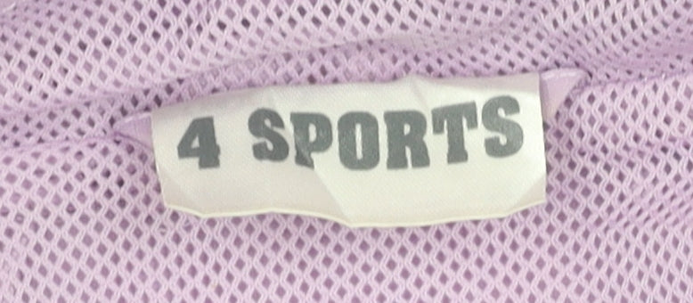 4 SPORTS Women's Purple Windbreaker Jacket Size 12