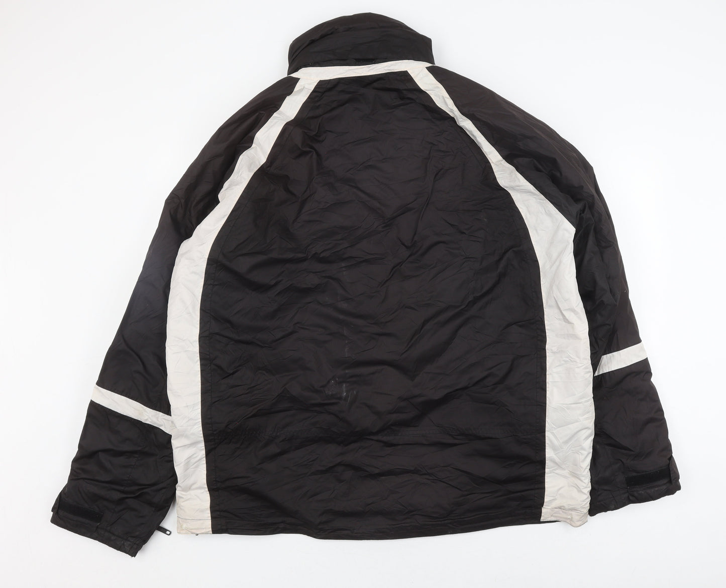 Mens UK Size  Professional Sportswear Black Windbreaker Coat