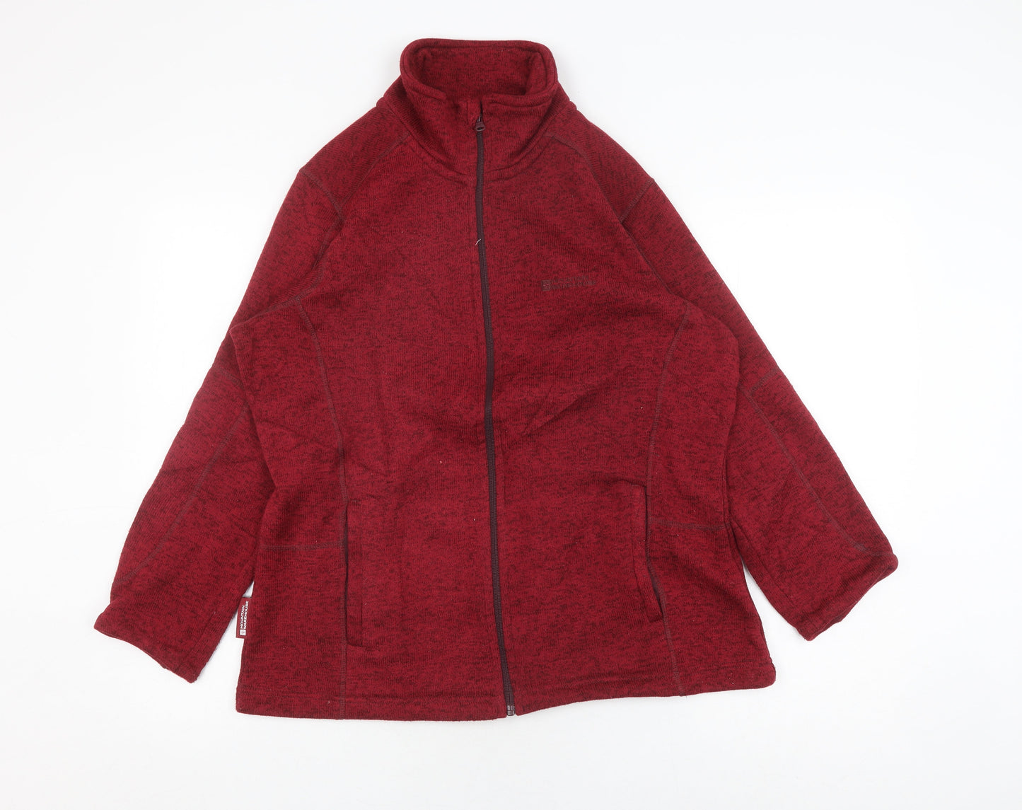 Unisex Adults UK Size 16 Mountain Warehouse Red Fleece