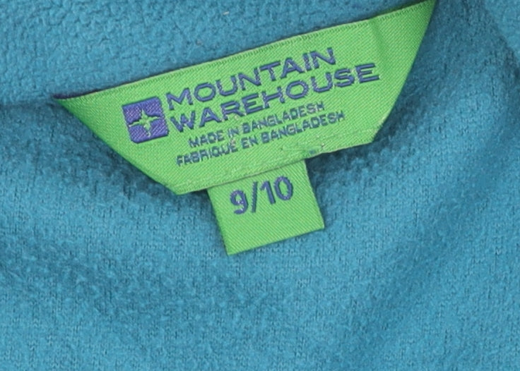 Mountain Warehouse Boys Blue 1/2 Zip Sweatshirt Fleece 9 Years
