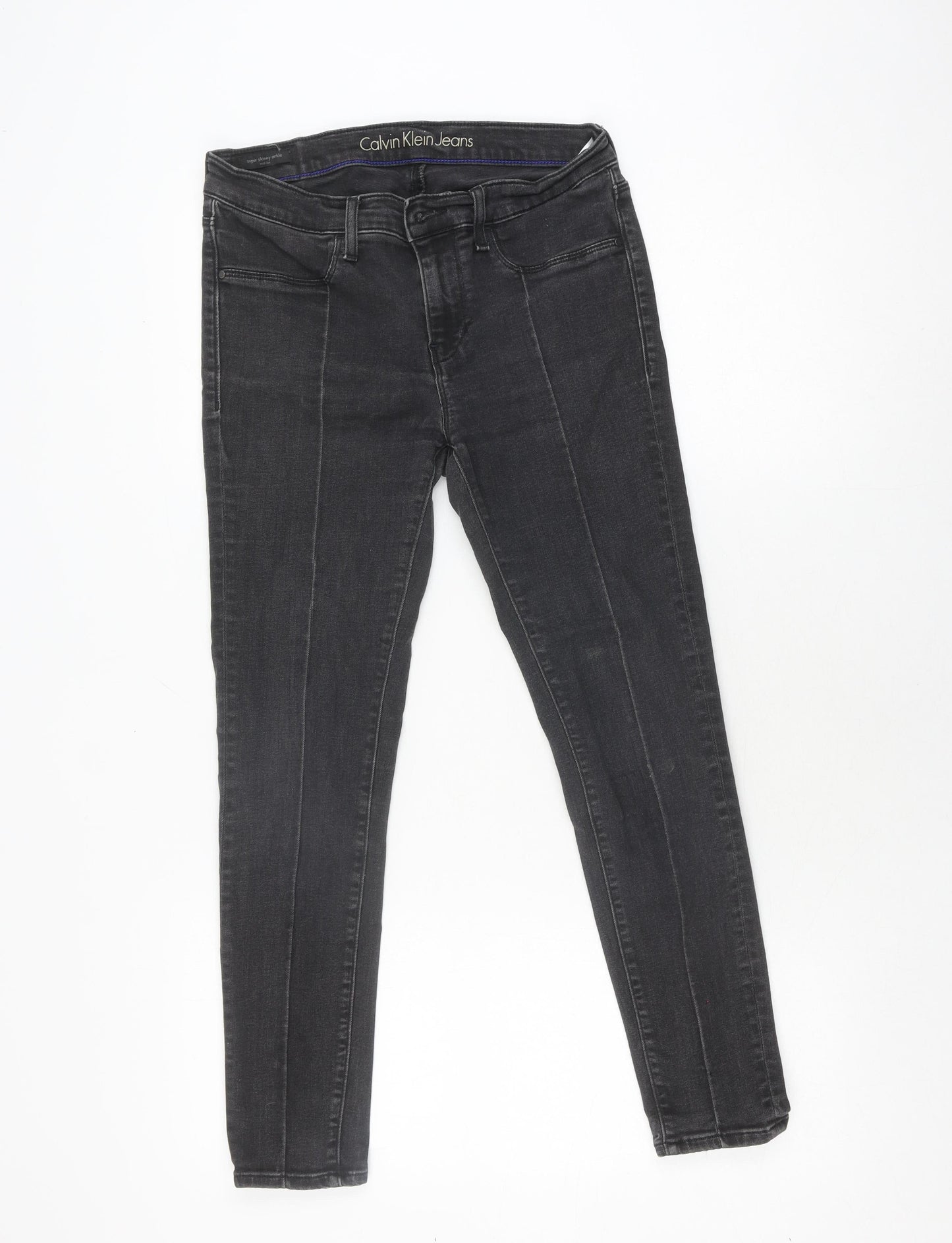 Calvin Klein Women's Black Skinny Mid-Rise Jeans