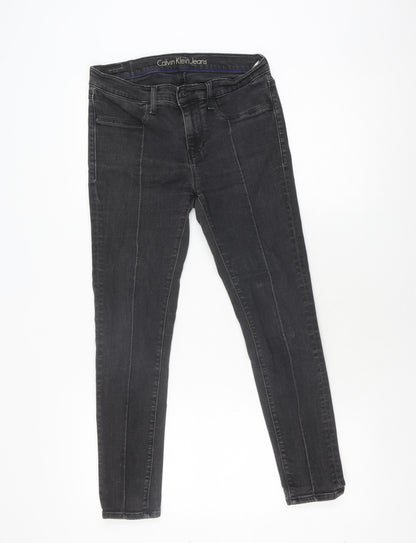 Calvin Klein Women's Black Skinny Mid-Rise Jeans