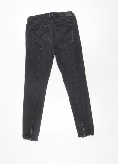 Calvin Klein Women's Black Skinny Mid-Rise Jeans