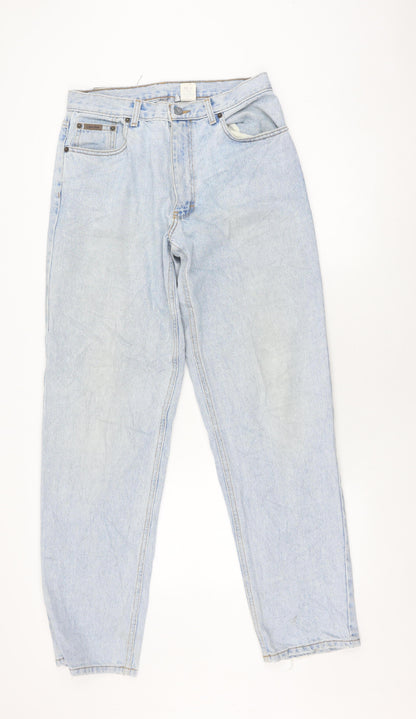 Calvin Klein Women's Blue Relaxed Straight Jeans Size 32