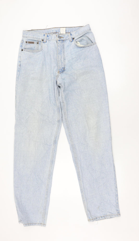 Calvin Klein Women's Blue Relaxed Straight Jeans Size 32