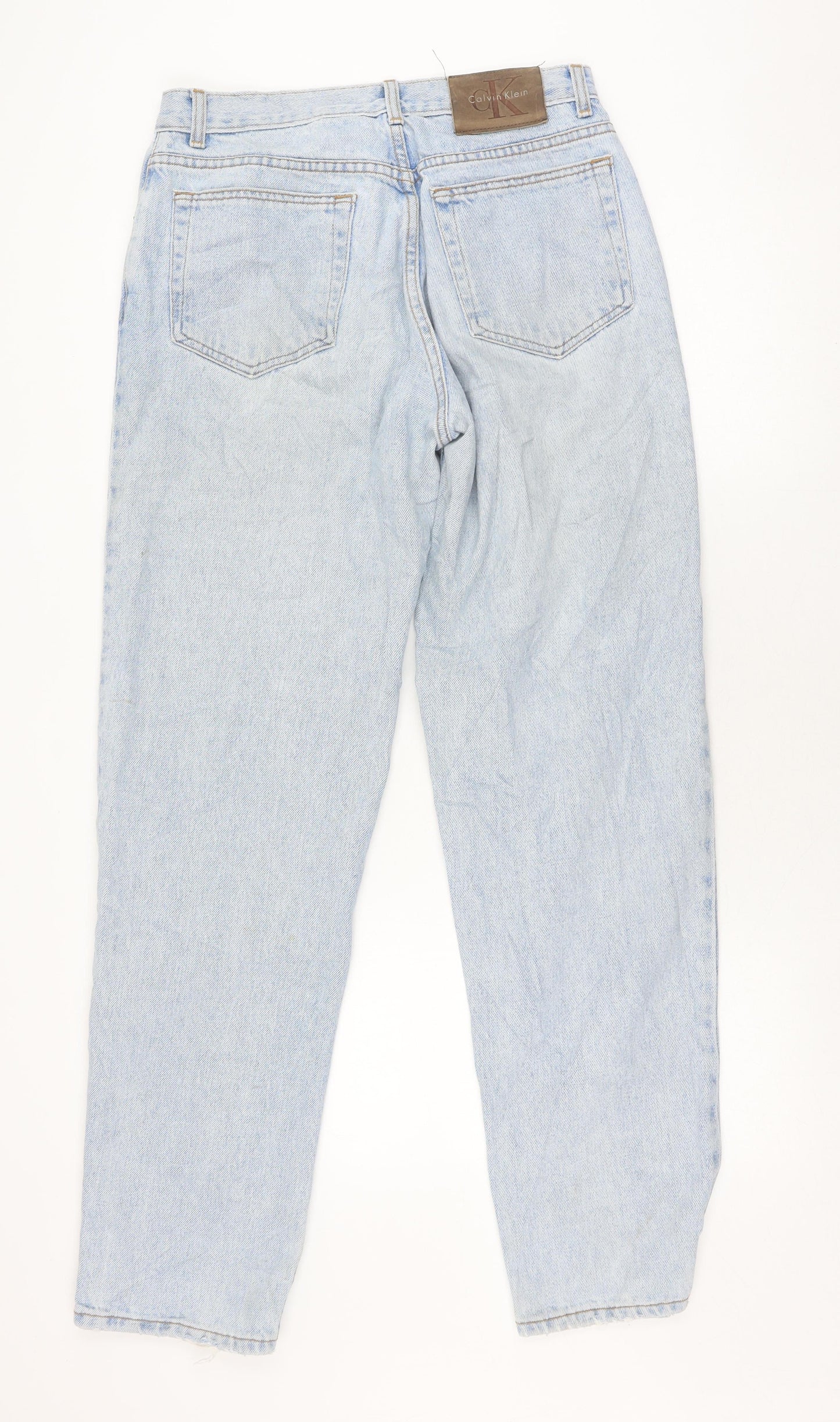 Calvin Klein Women's Blue Relaxed Straight Jeans Size 32