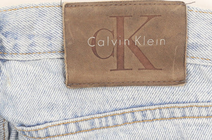 Calvin Klein Women's Blue Relaxed Straight Jeans Size 32