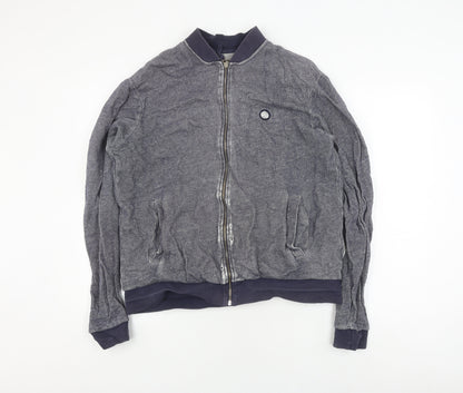 Mens UK Size L Pretty Green Grey Bomber Jacket