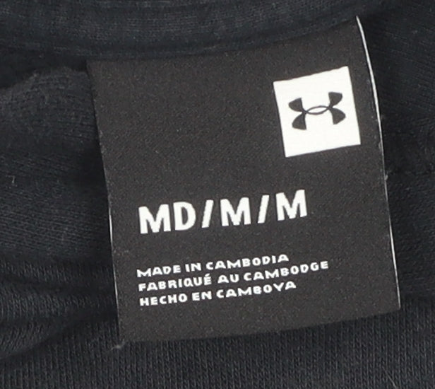 Under Armour Men's Black Hoodie M Logo Fleece Pullover