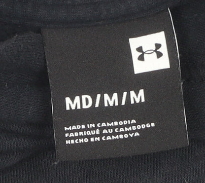 Under Armour Men's Black Hoodie M Logo Fleece Pullover