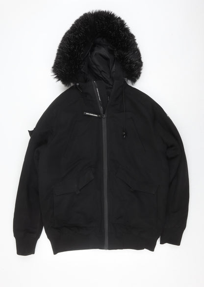 Mens UK Size S Goodfornothing Black Bomber Jacket