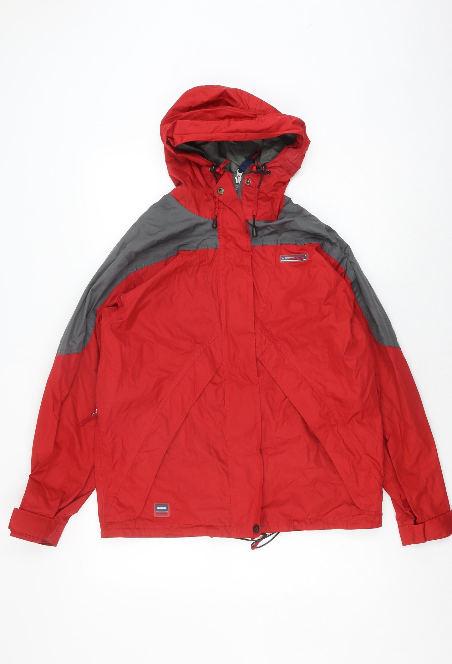 Mens UK Size M Loop Red Rain Coat