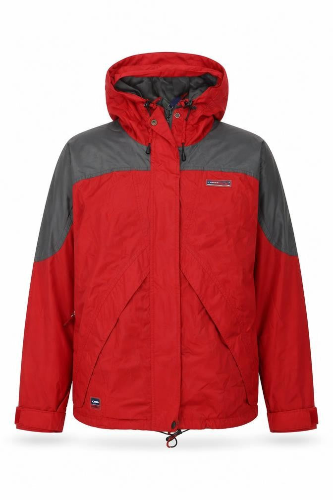 Mens UK Size M Loop Red Rain Coat