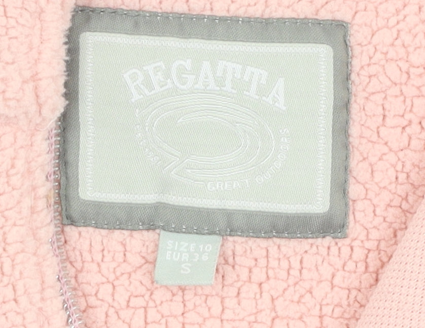 Regatta Women Pink Full Zip Fleece Hoodie Size 10