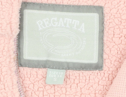 Regatta Women Pink Full Zip Fleece Hoodie Size 10