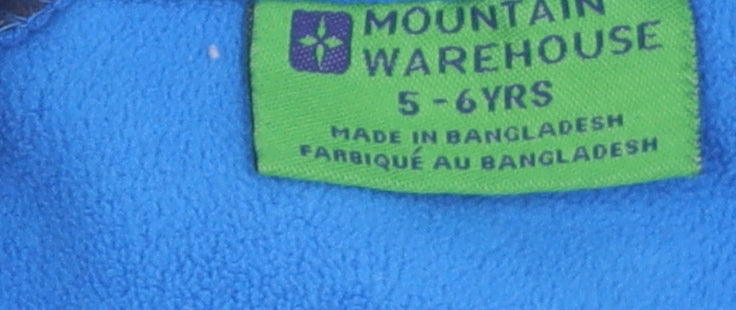 Mountain Warehouse Boys Blue Fleece Full Zip Hoodie 5-6 Years