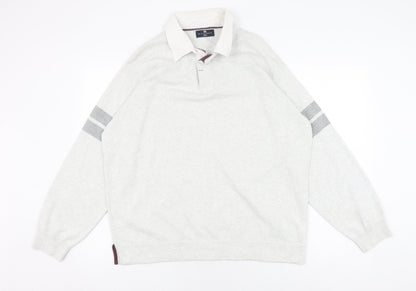 Mens UK Size XL Marks and Spencer Beige Pullover Sweatshirt