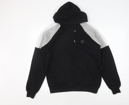 Mens UK Size S Soul Star Black Pullover Hoodie