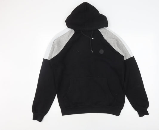 Mens UK Size S Soul Star Black Pullover Hoodie