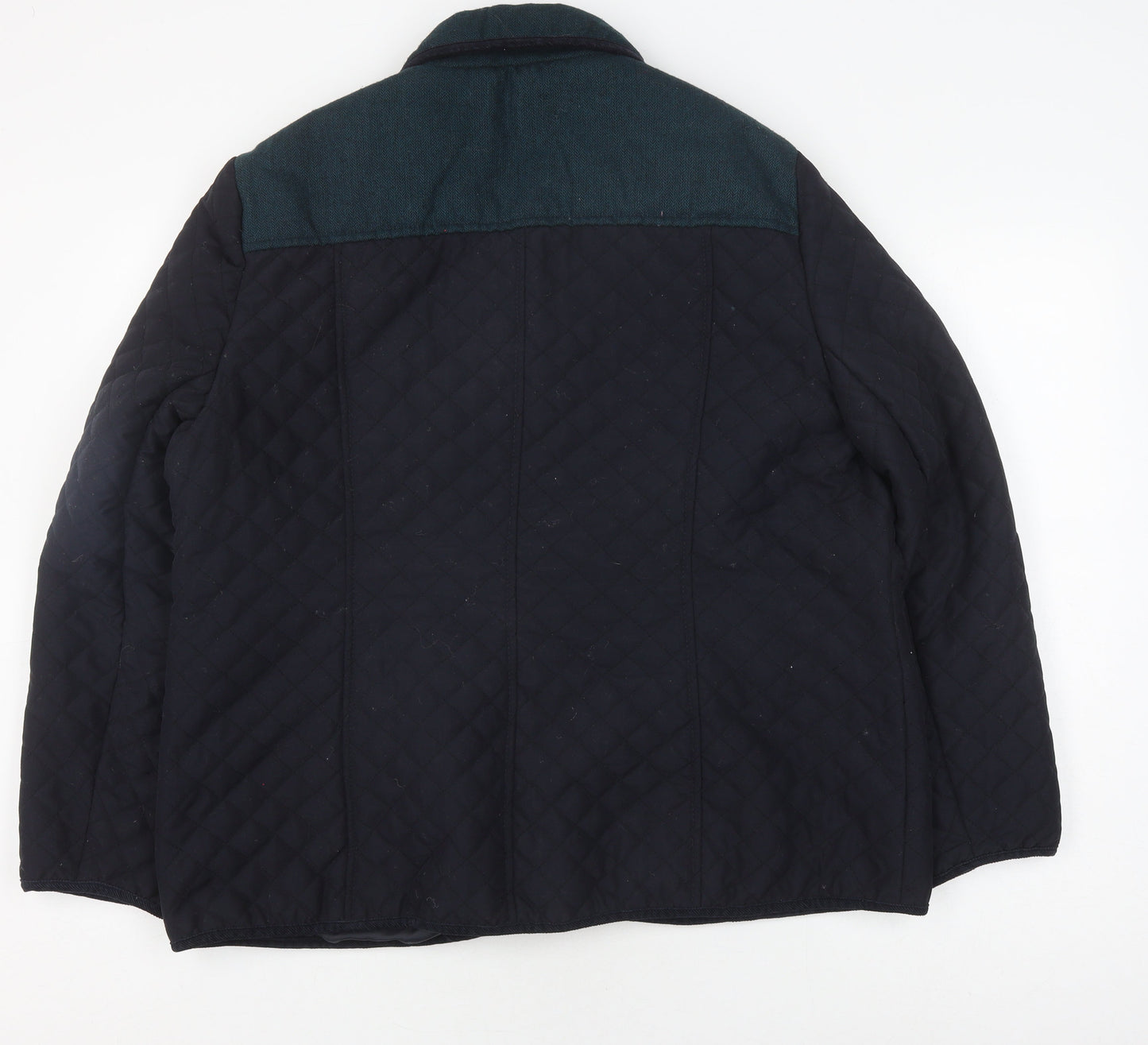 Womens UK Size 2 EWM Black Quilted Coat