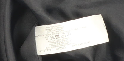 Womens UK Size 2 EWM Black Quilted Coat