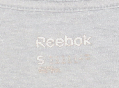 Reebok Women’s Grey V-Neck T-Shirt, Size S