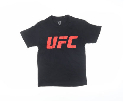 UFC Boys Black Graphic T-Shirt 8-10 Years