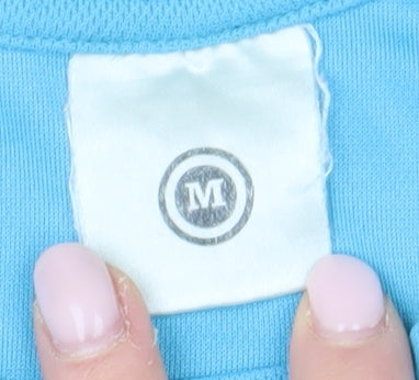 Puma Unisex Blue Running T-Shirt M Lightweight Logo