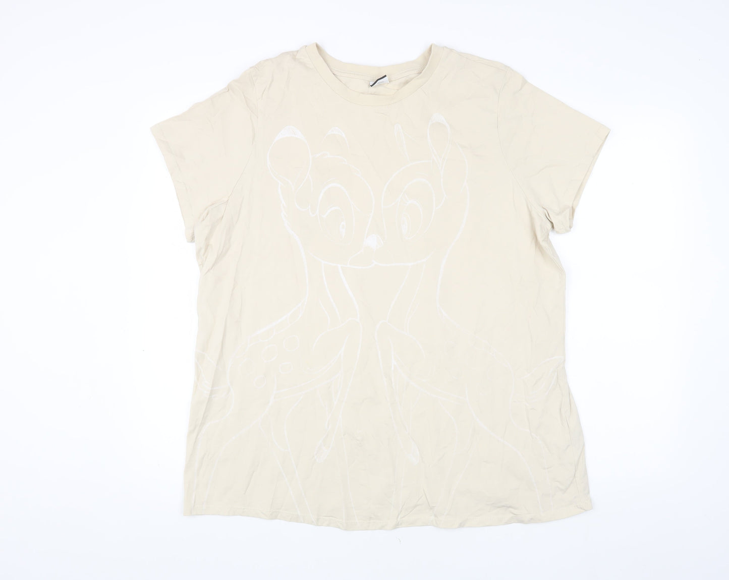 Womens UK Size 20 Disney Beige  T-Shirt